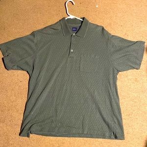 XXL Dark Green Arrow Collared Shirt
